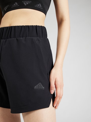 ADIDAS SPORTSWEAR Ohlapna forma Športne hlače | črna barva