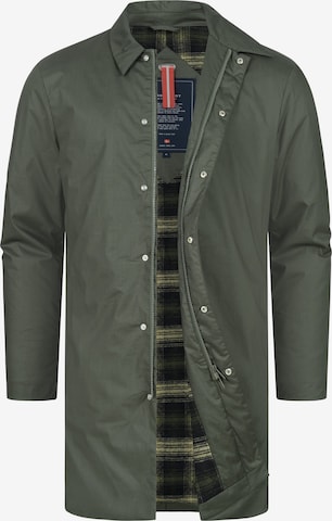 Kronstadt Between-Seasons Coat 'KSCane' in Green: front