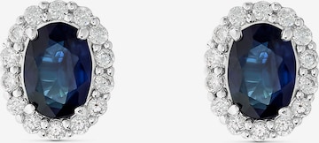 CHRIST Ohrringe in Blau: Vorderseite