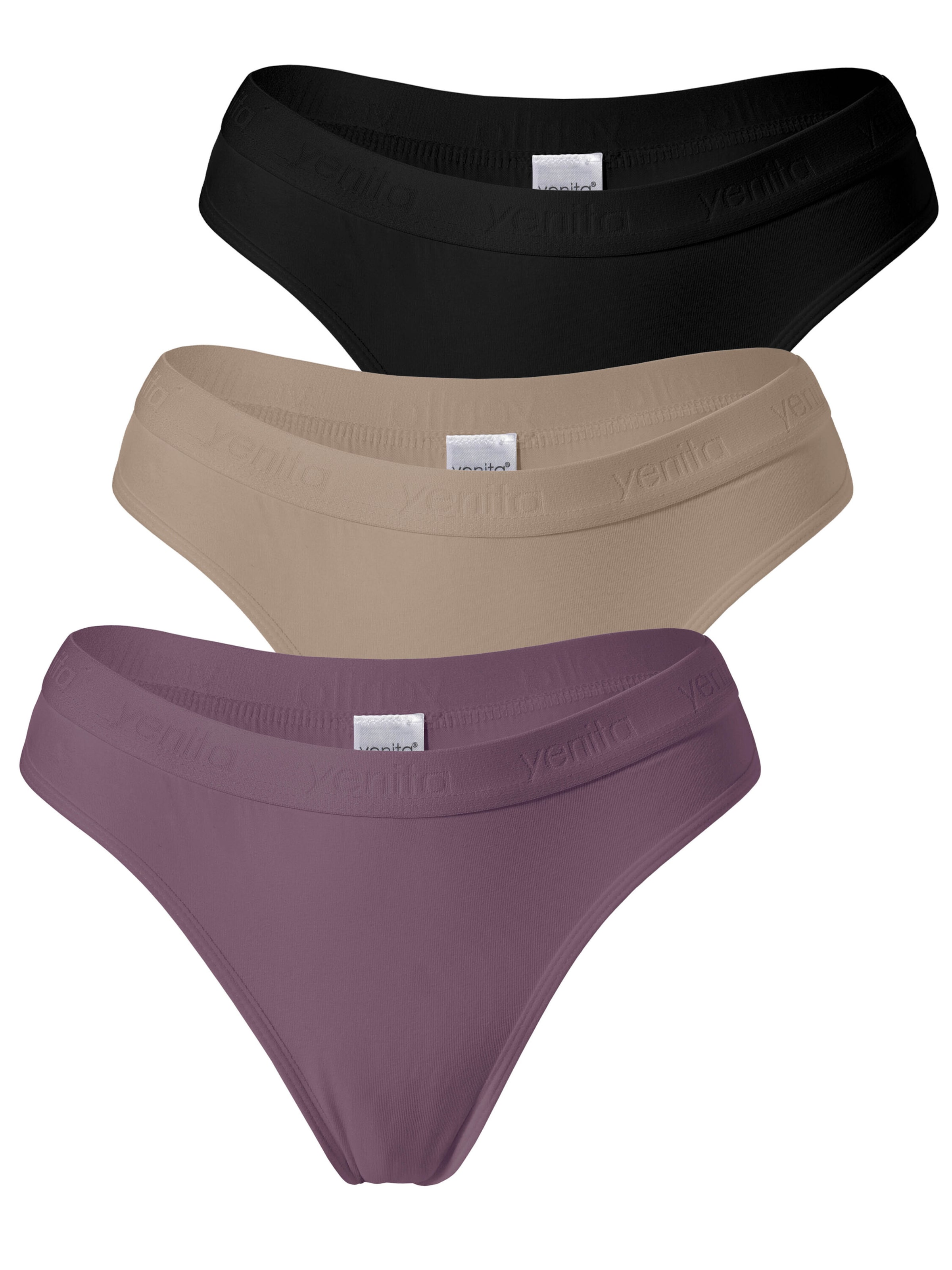 Yenita - Tanga ' Damen Tanga mit elastischem Logobund ' en Mezcla de colores: frente