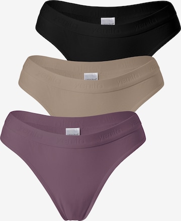 Yenita - Tanga ' Damen Tanga mit elastischem Logobund ' en Mezcla de colores: frente