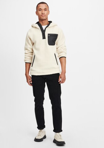 INDICODE JEANS Fleece Jacket 'Trent' in Beige