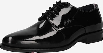 TOMMY HILFIGER - Zapatos con cordón en negro: frente