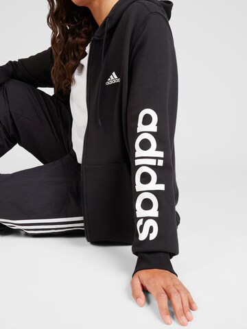 ADIDAS PERFORMANCE - Sudadera con cremallera deportiva en negro