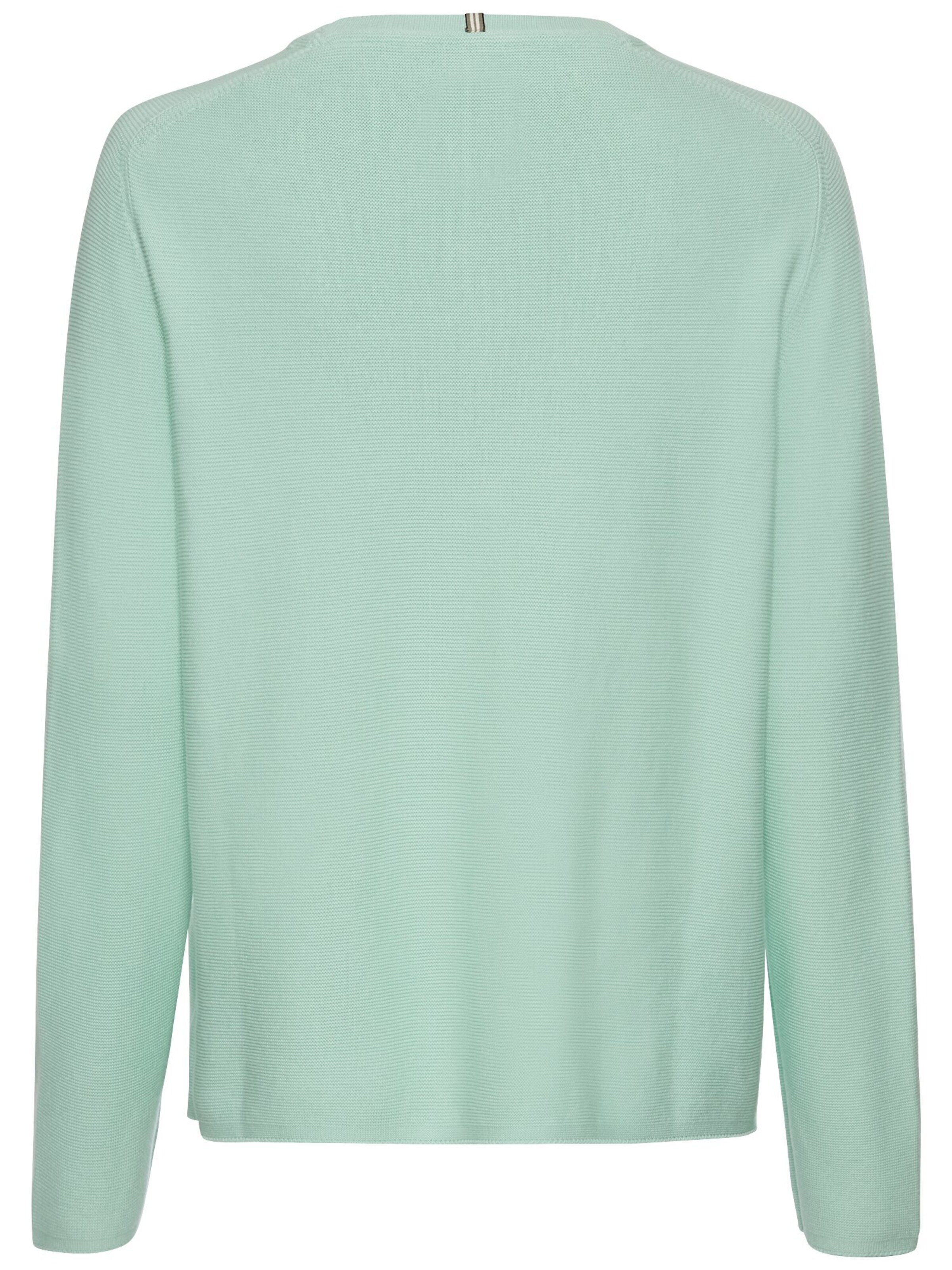 CAMEL ACTIVE Strickpullover aus reiner Baumwolle in Grün