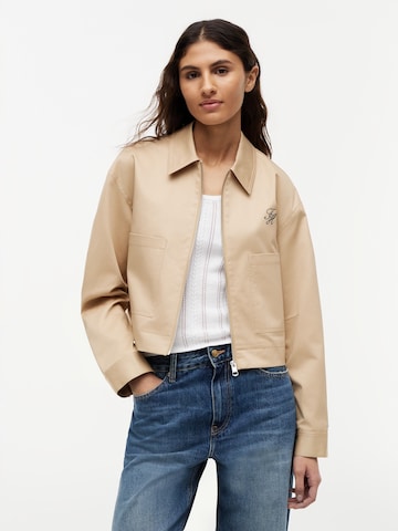 TOMMY HILFIGER Демисезонная куртка в Бежевый: спереди