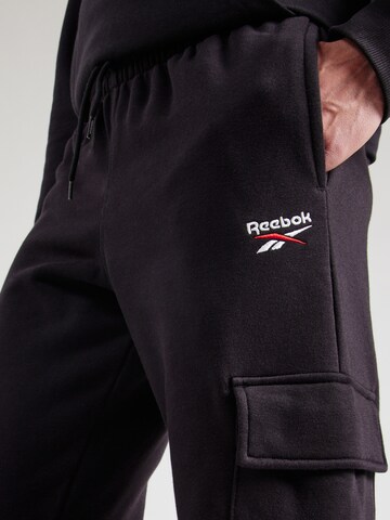Regular Pantalon de sport Reebok en noir