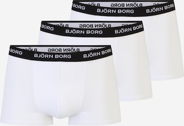 BJÖRN BORG Boxer shorts in White: front