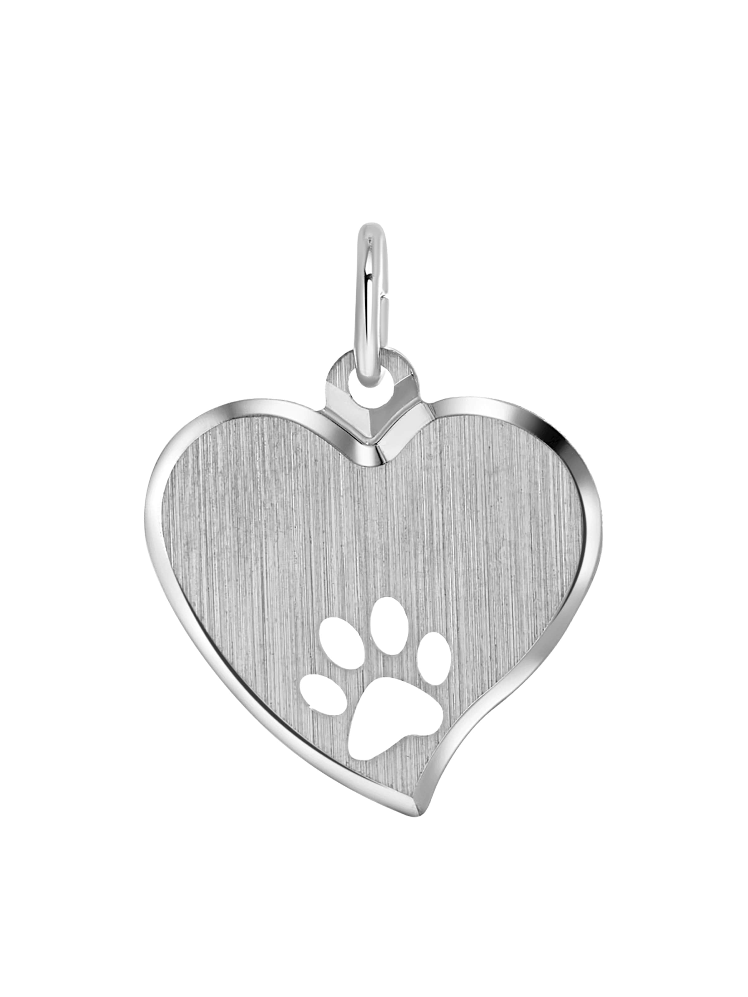 Lucardi Pendant 'Basic' in Silver: front