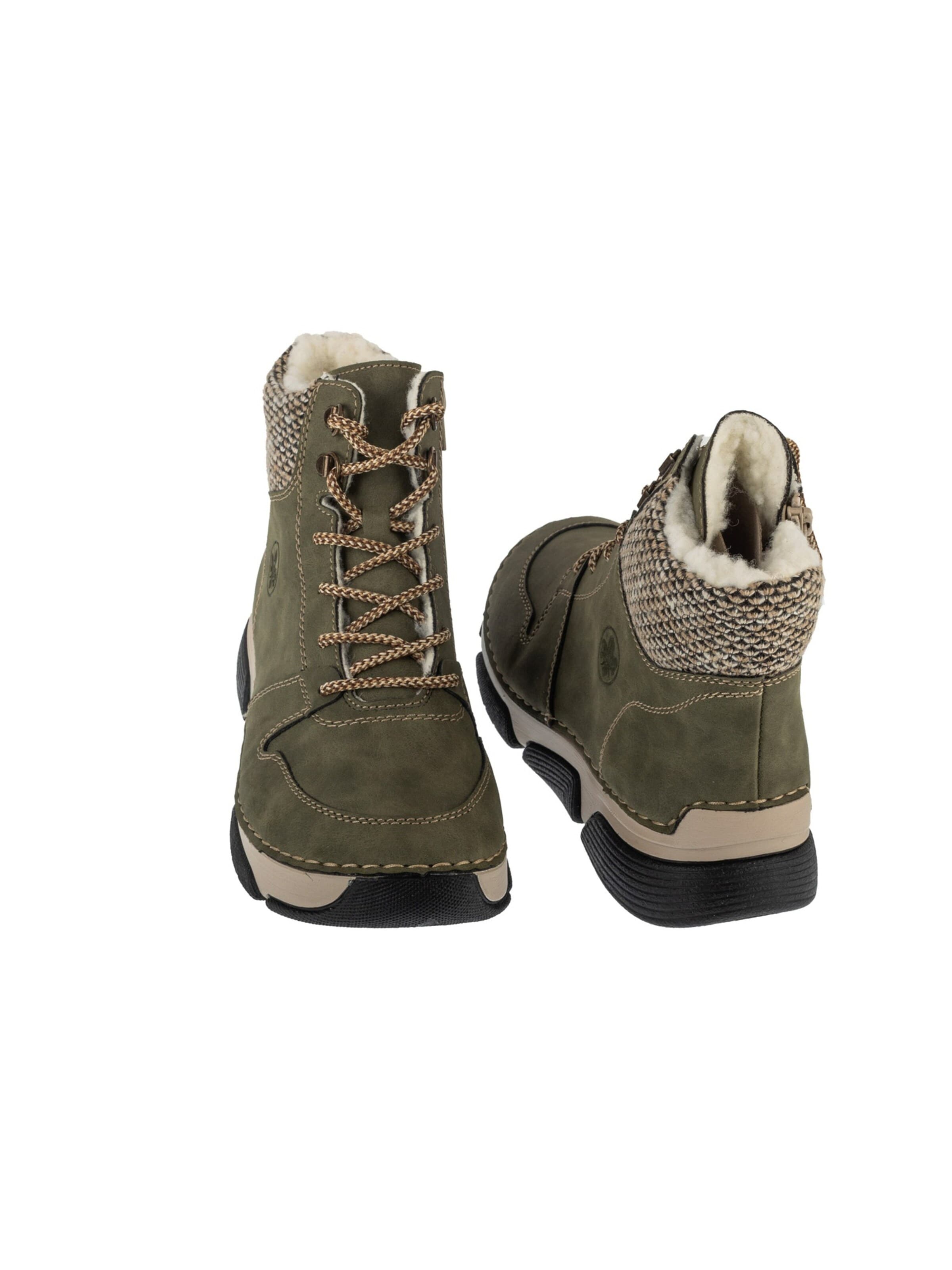 Bottines à lacets Rieker en vert