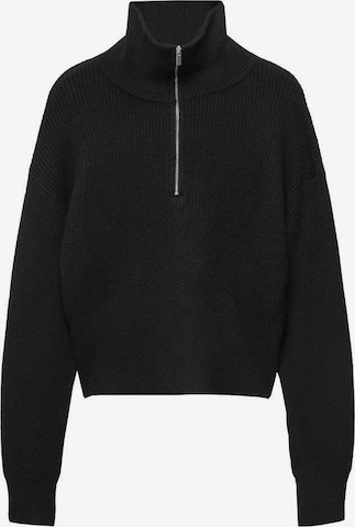 MANGO Sweater 'Rolon' in Black: front