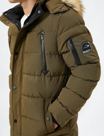 Koton Between-Seasons Coat in Green