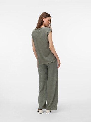 Wide Leg Pantalon MAMALICIOUS en vert