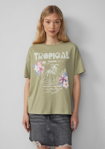 T-shirt QS en vert : devant