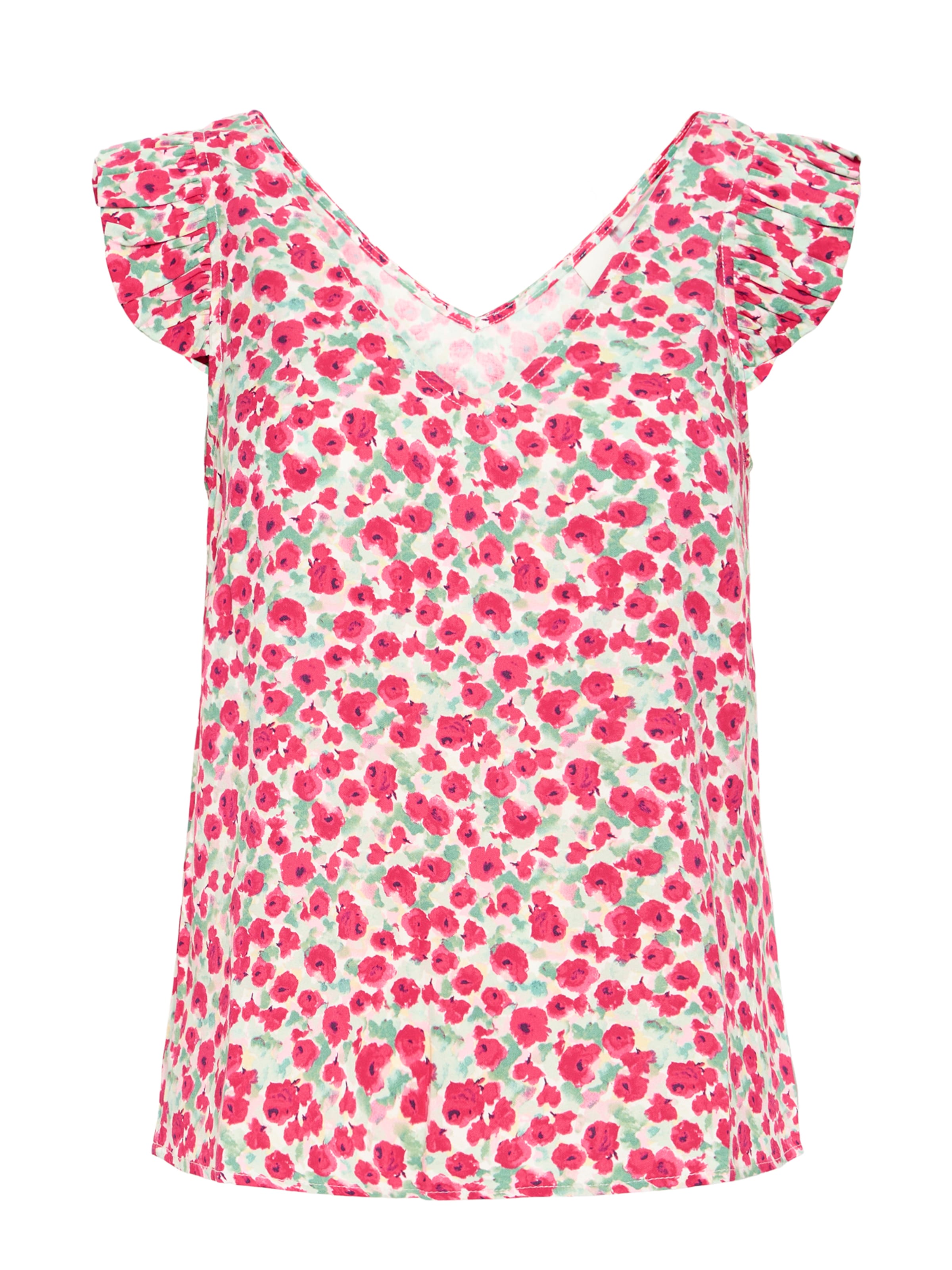 ICHI Top 'IHAYA' in Red: front