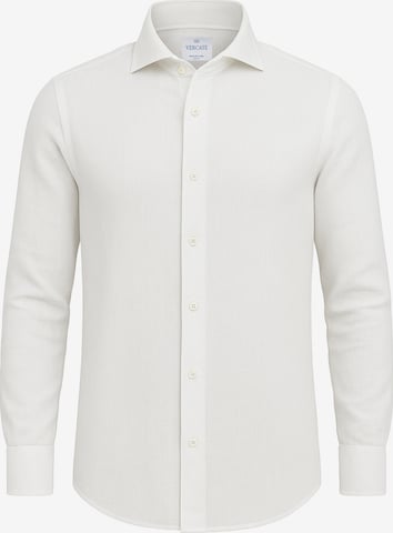 Vercate - Ajuste estrecho Camisa de negocios 'No. 25' en blanco: frente