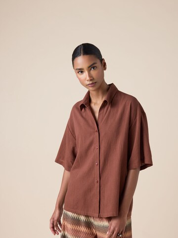 CALZEDONIA Bluse in Braun: Vorderseite