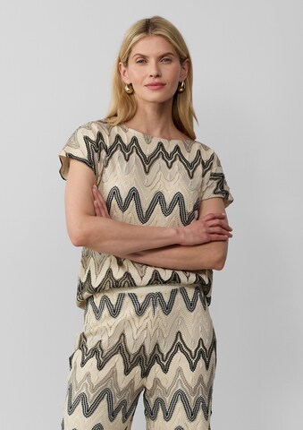 T-shirt s.Oliver BLACK LABEL en beige : devant