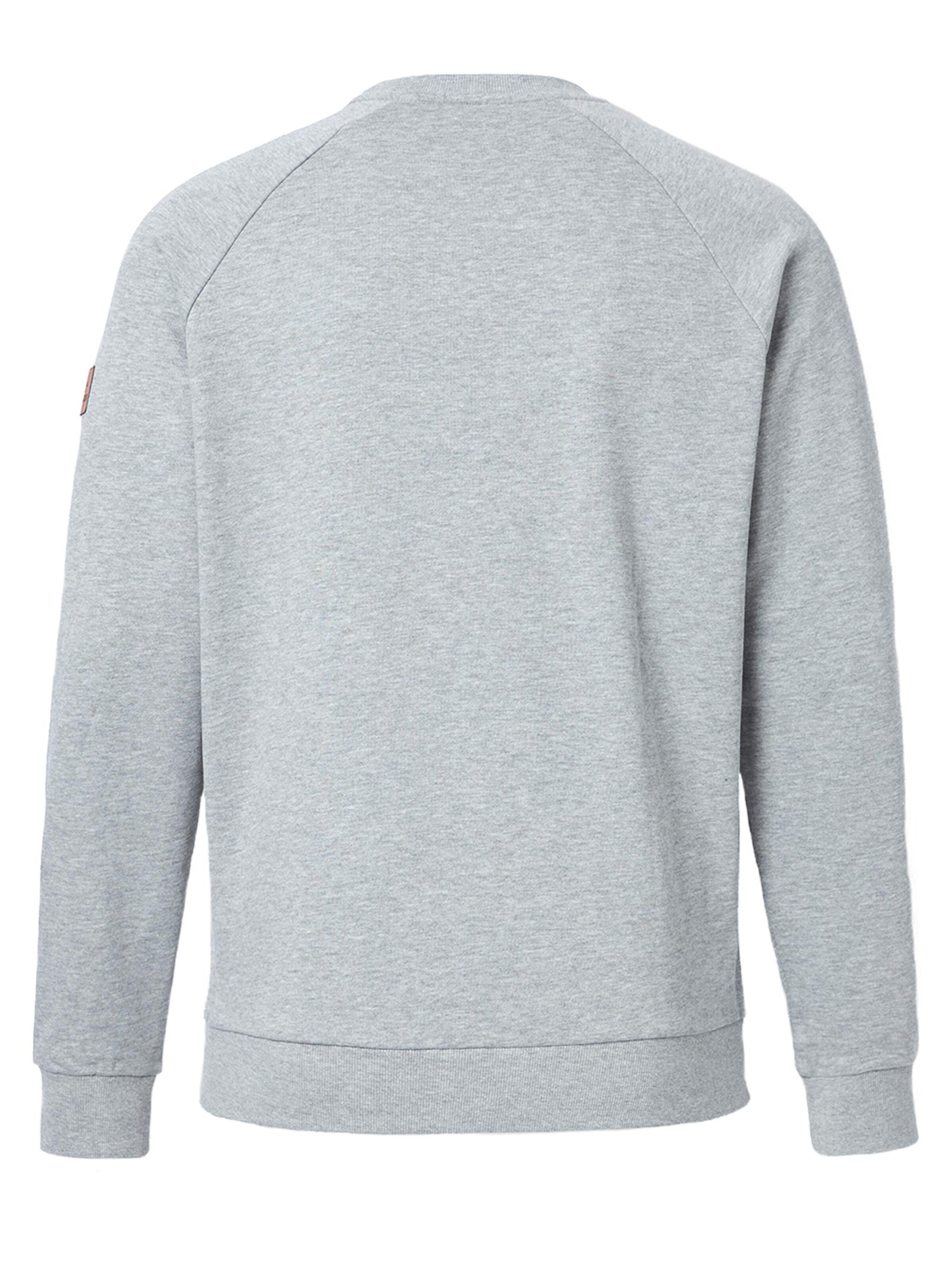 FORSBERG Sweatshirt 'mit Frottee Logo' in Grey