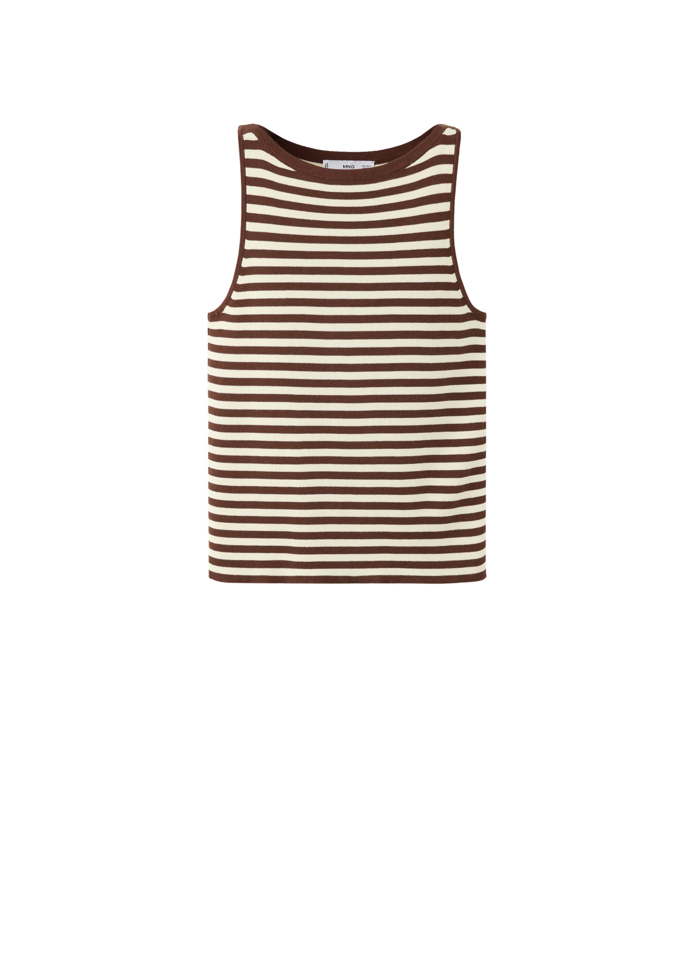 MANGO Knitted top 'SUENYO' in Brown: front