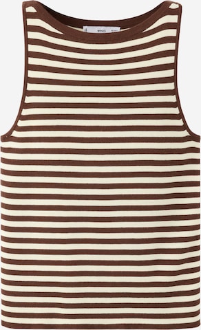 MANGO Knitted top 'SUENYO' in Brown: front