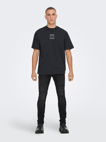 Only & Sons T-Shirt 'Sean' in Schwarz