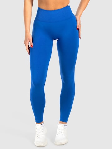 Smilodox Slimfit Sportbroek 'Trixy' in Blauw: voorkant