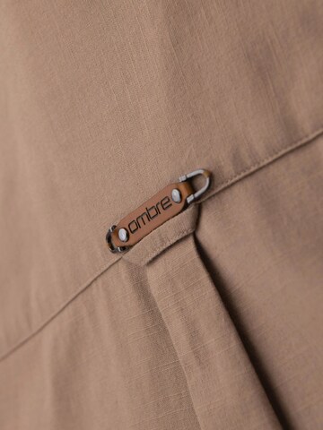 Ombre Regular fit Overhemd in Bruin