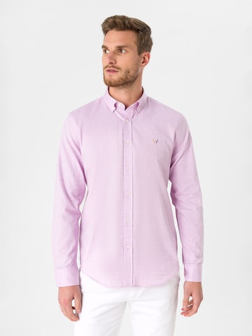 By Diess Collection Regular fit Overhemd in Roze: voorkant