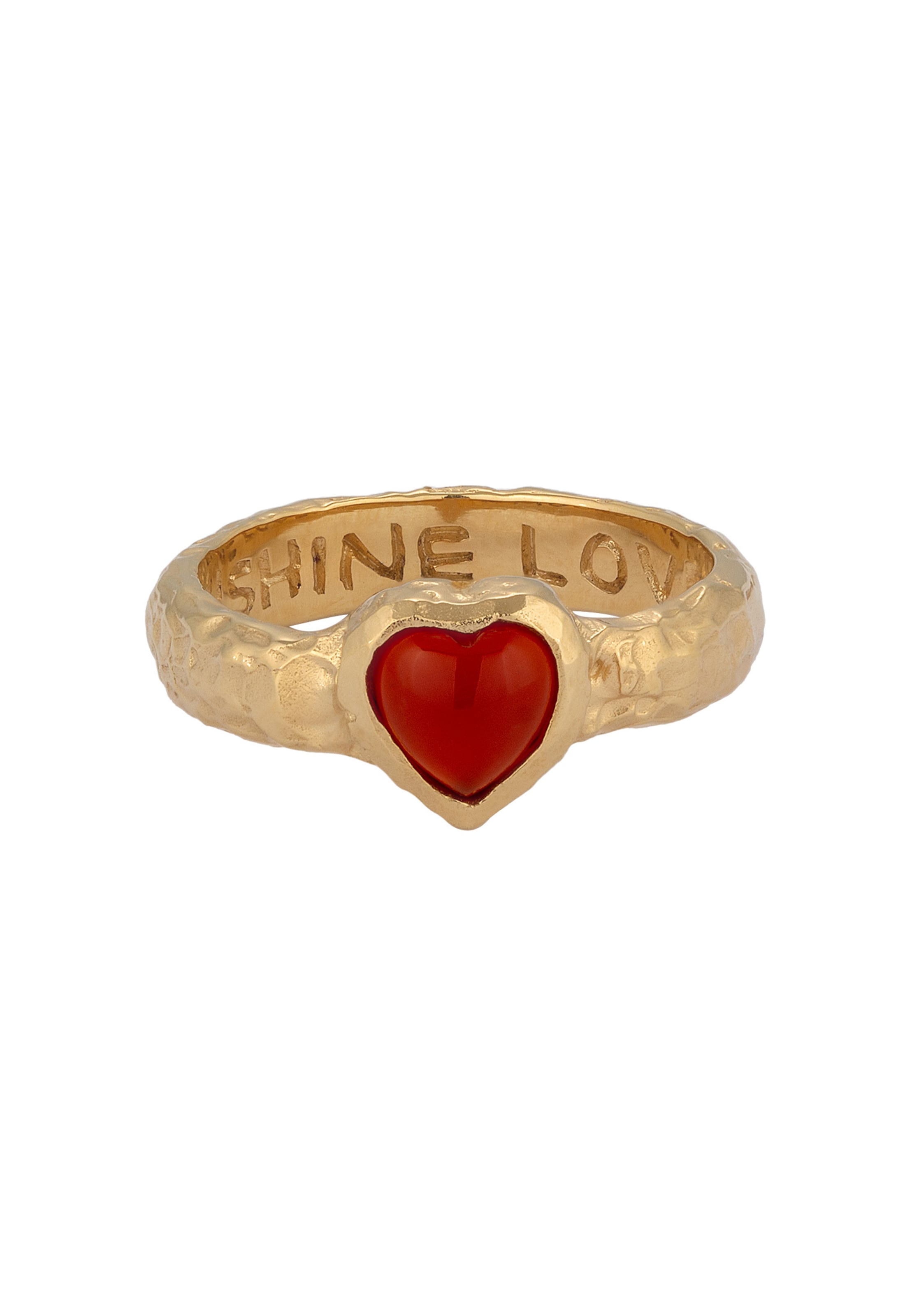 Haze&Glory Δαχτυλίδι 'Heart Over Heels' σε χρυσό