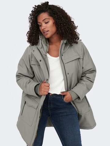 ONLY Carmakoma Between-Seasons Coat 'Maastricht' in Grey: front