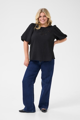 KAFFE CURVE - Blusa 'KCMelana' en negro