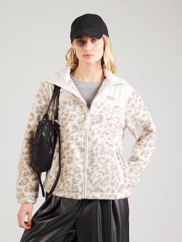 SublevelFlis jakna - bež boja: prednji dio