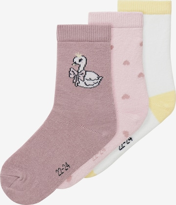 NAME IT Socks 'NMFVINNI' in Purple: front