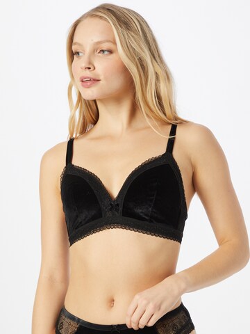 LingaDore Triangle Bra in Black: front