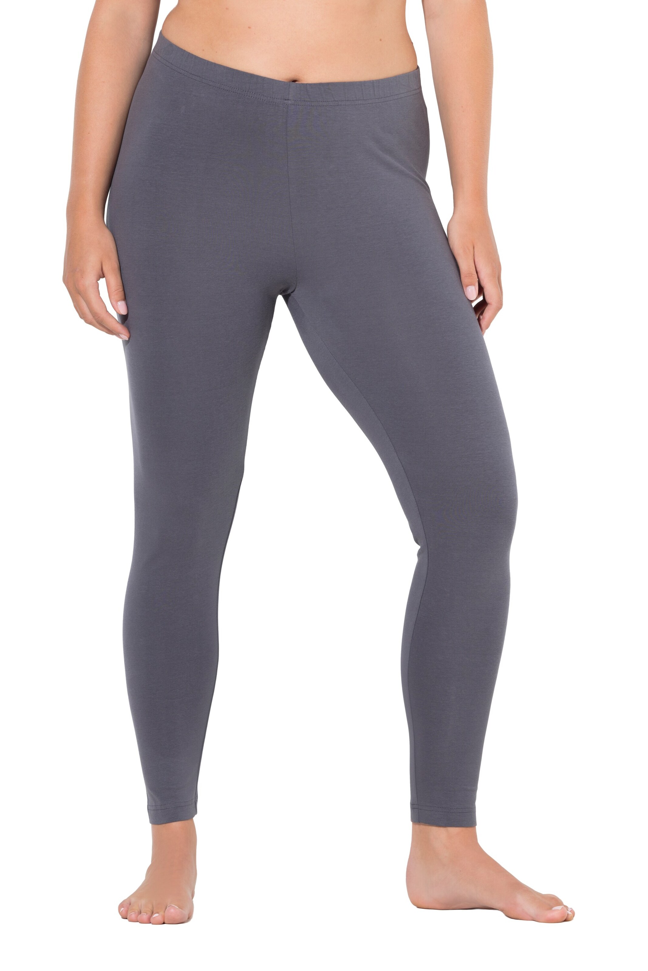 Ulla Popken Skinny Leggings in Grau: Vorderseite