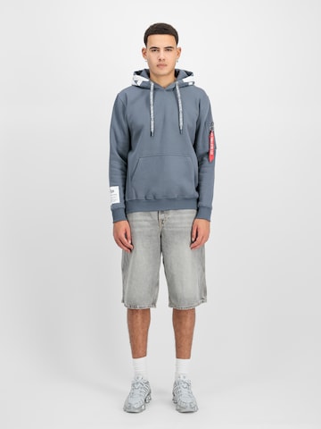 ALPHA INDUSTRIES - Pullover 'Alpha' em azul