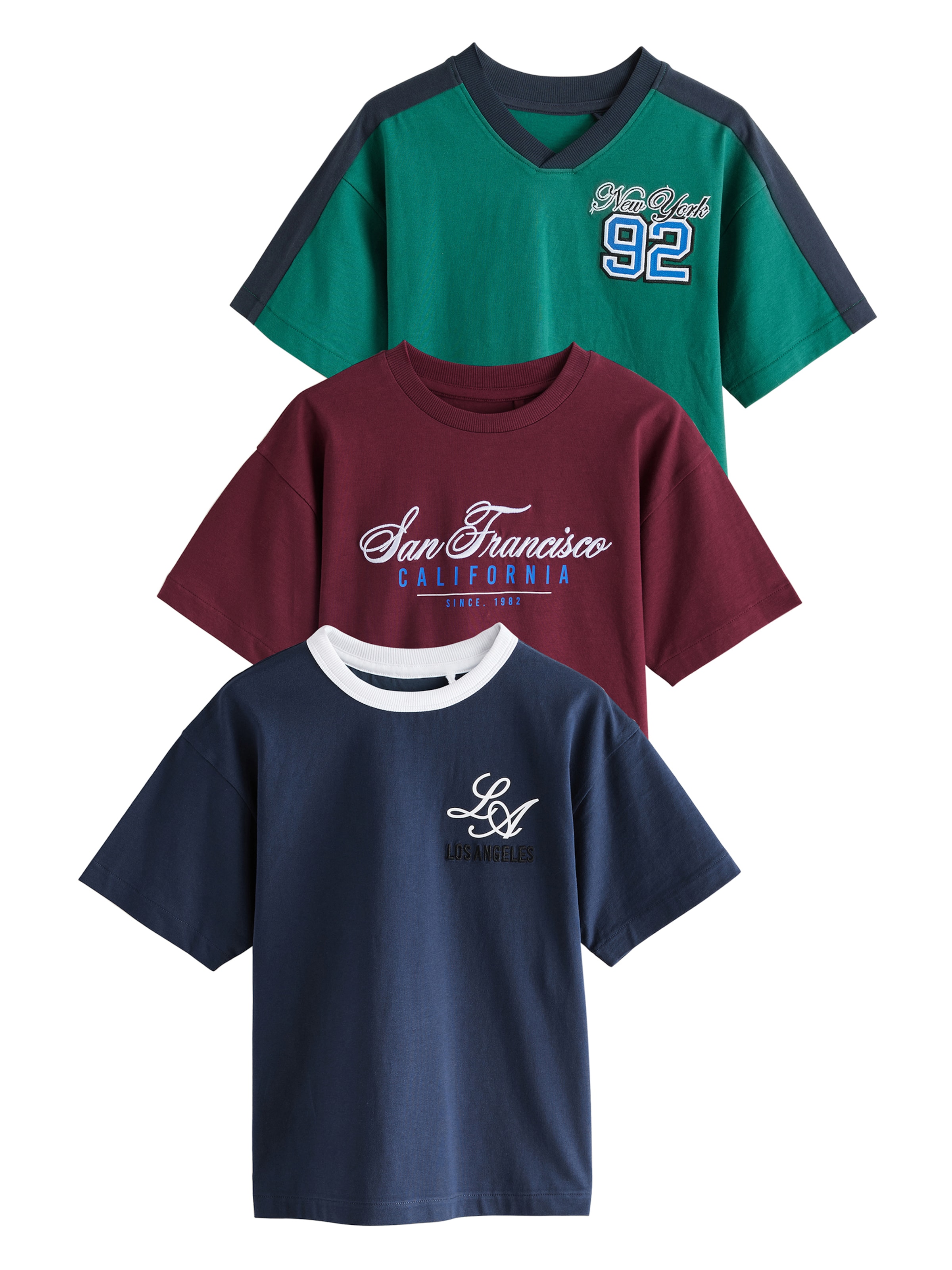 Next T-Shirt in Blau: Vorderseite