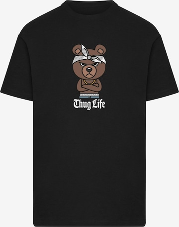 Mister Tee Tričko 'Bandana Bear Sketch' – černá: přední strana