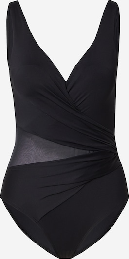 Uždaras maudymosi kostiumėlis 'Shell Mesh' iš Hunkemöller, spalva – juoda, Prekių apžvalga
