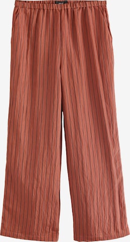 oranžinė Next Plačios klešnės Kelnės: priekis