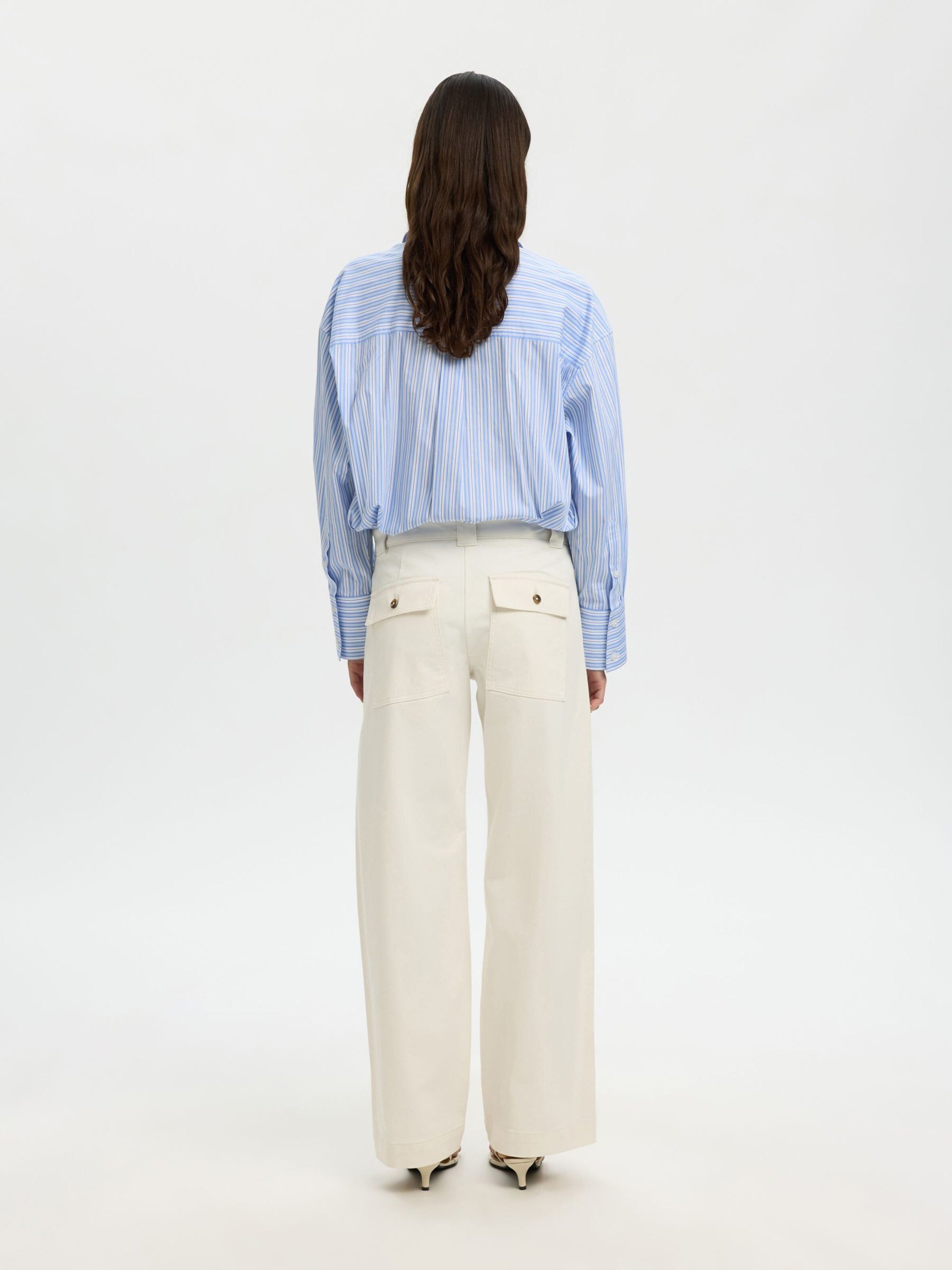 SELECTED Bluse i blå