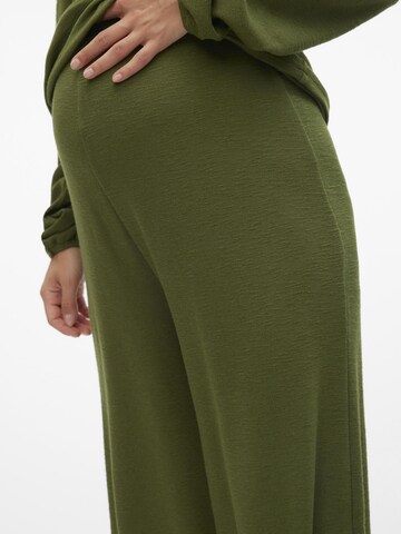 Wide Leg Pantalon MAMALICIOUS en vert