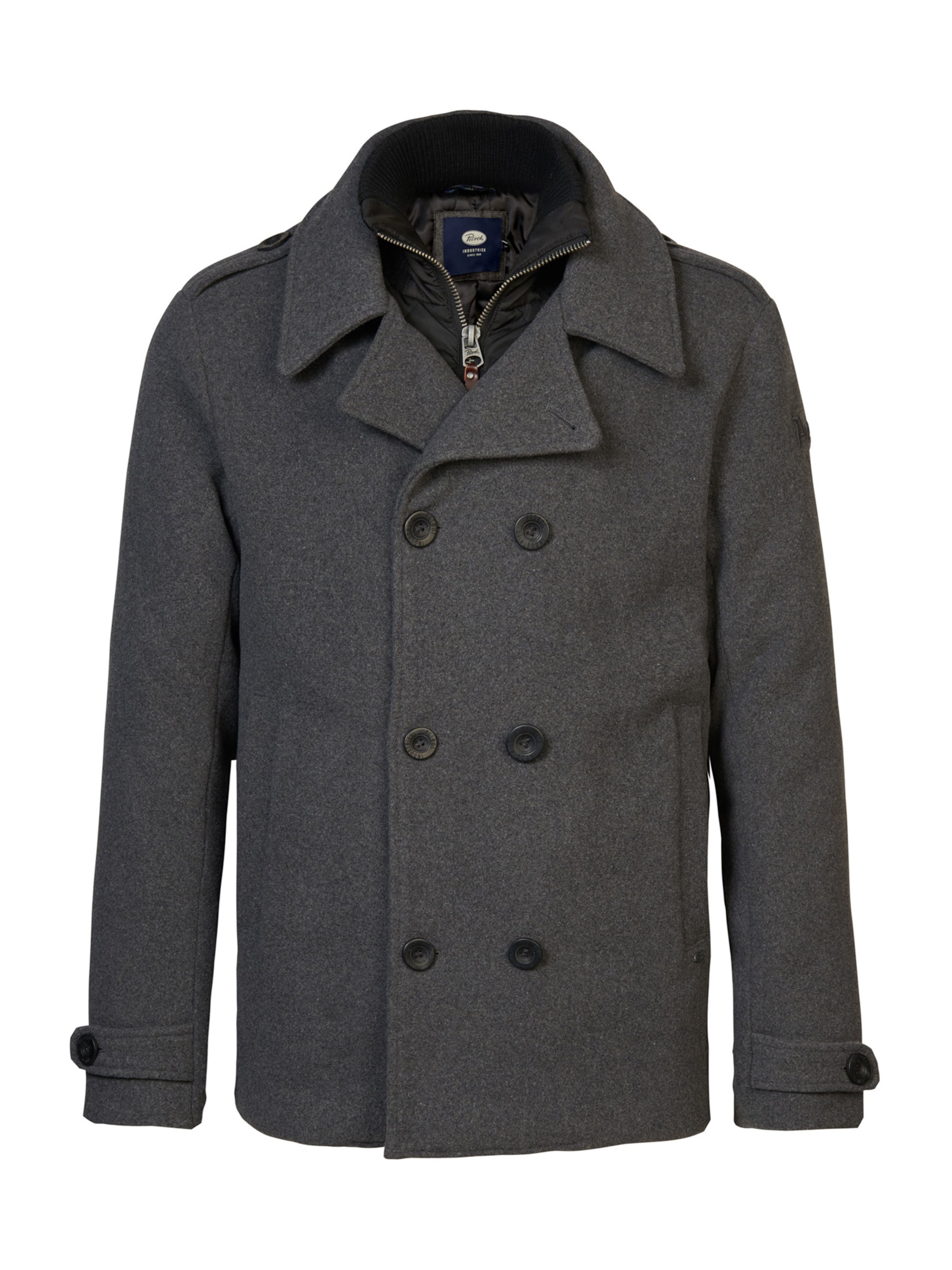 Petrol Industries Демисезонное пальто в Серый: спереди