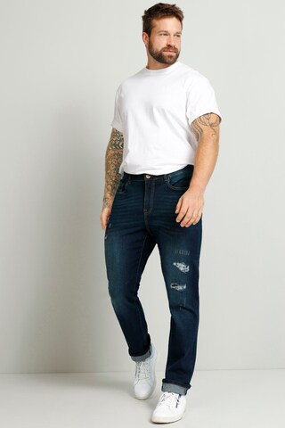 Coupe slim Jean Boston Park en bleu