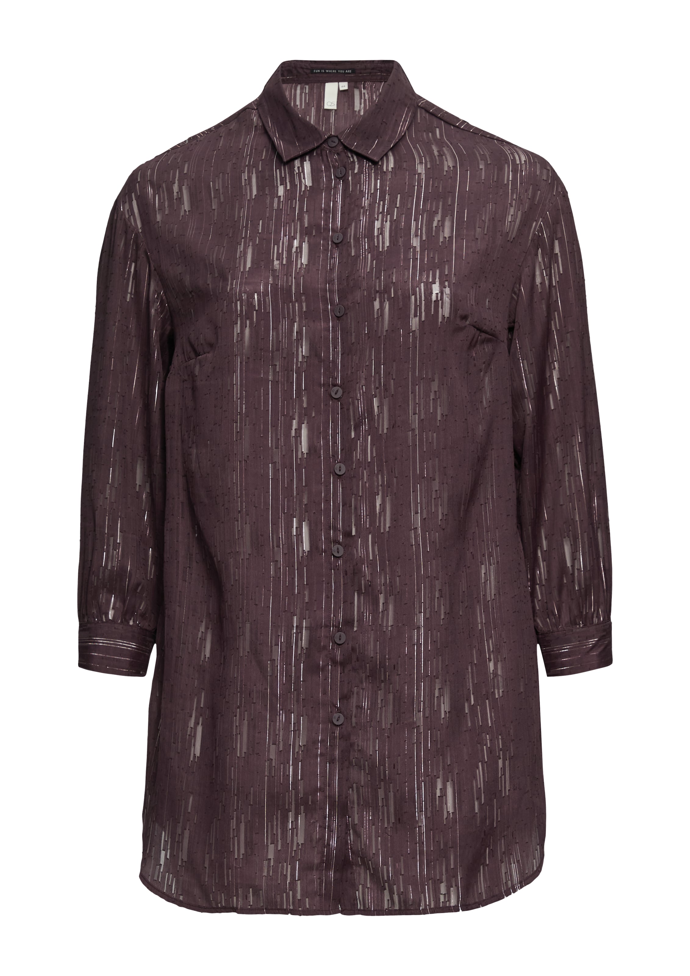 QS Blouse in Lila: voorkant