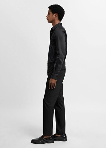 MANGO MAN Slim fit Button Up Shirt 'Emotion' in Black