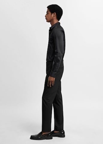 MANGO MAN Slim fit Button Up Shirt 'Emotion' in Black