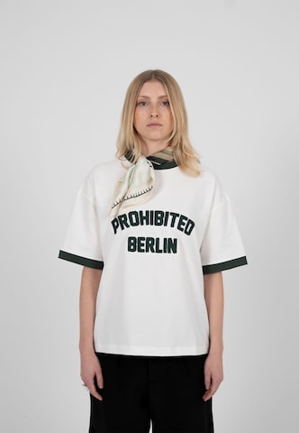 Maglietta di Prohibited in bianco