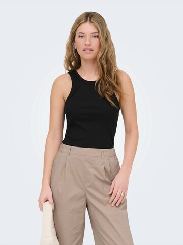 ONLY Top 'ONLVAL' in Schwarz: Vorderseite